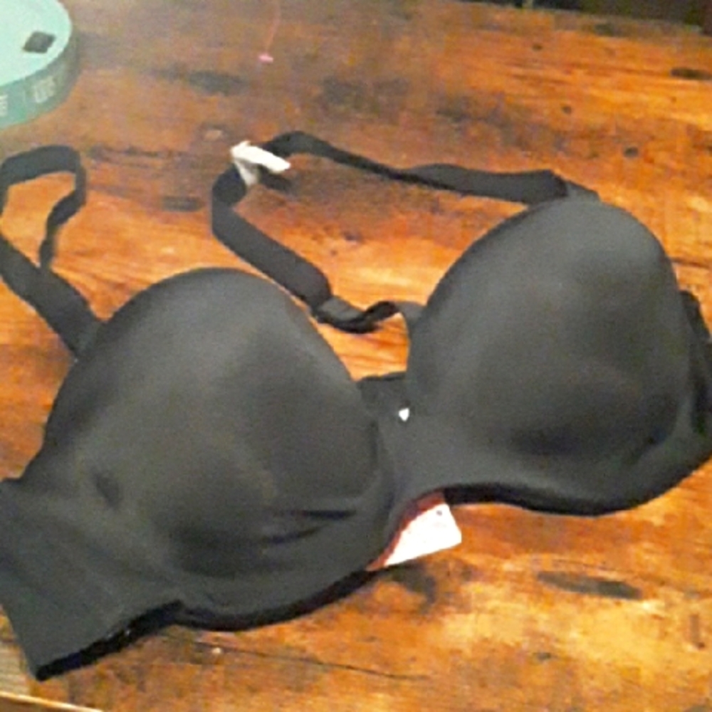 NWT 40C Ambrielle Black Convertible Black Gorgeous Padded underwire Bra